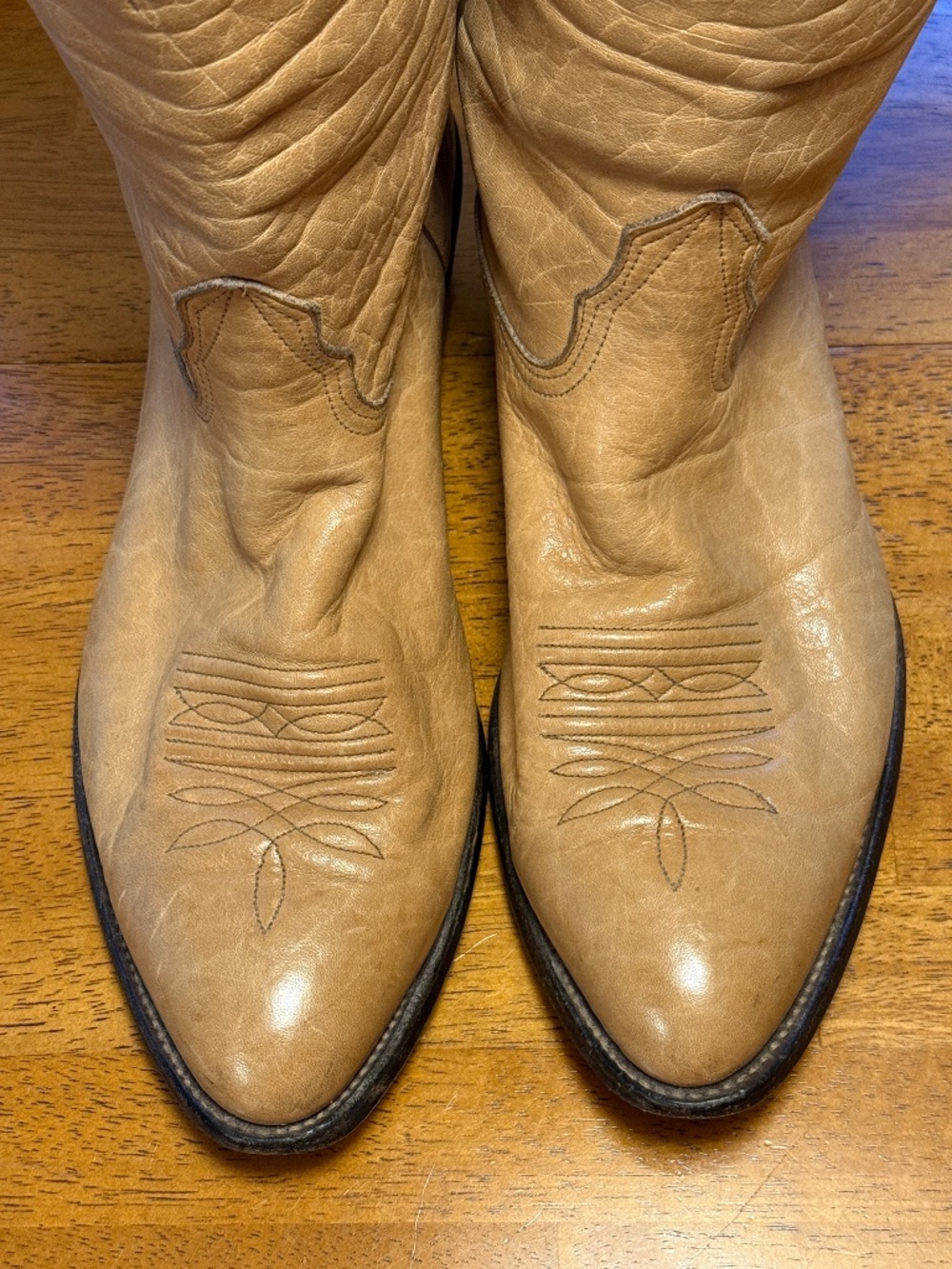 Vintage Nocona Boots Made in USA - Men's size 12D Brown Leather Western